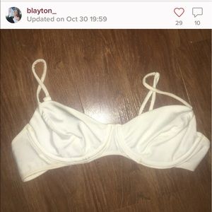 White American apparel swim top