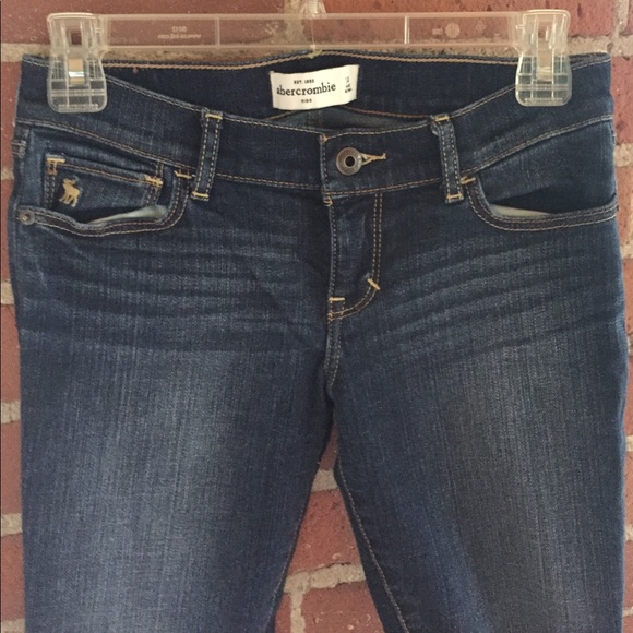 Abercrombie Kids dark wash jeans. - Picture 2 of 3