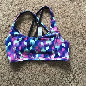 Girls Colorful Rhythm Sports Bra