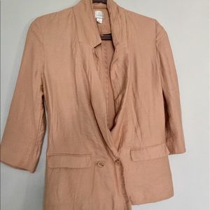 Lauren Conrad Peachy Cream Rayon Blazer