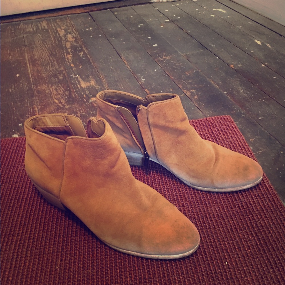 Sam Edelman Tan Booties Size 8.5