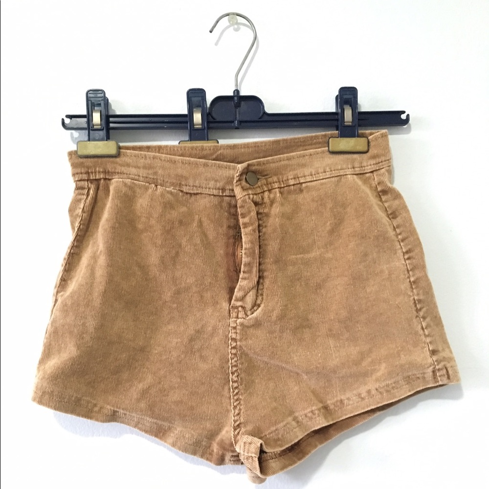 Brandy Melville Corduroy High Waisted Shorts