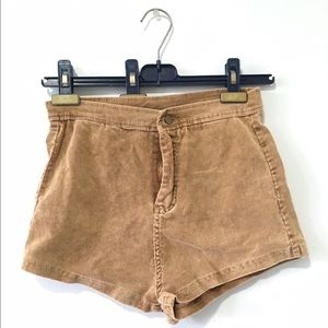 Brandy Melville Corduroy High Waisted Shorts