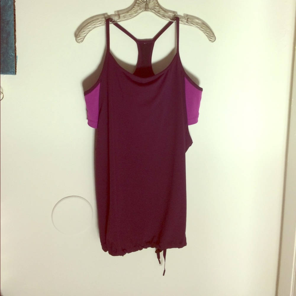 Purple active wear top