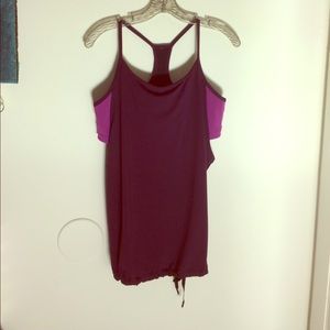 Purple active wear top