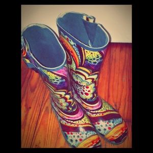 Jeffrey Campbell colorful  rain boots