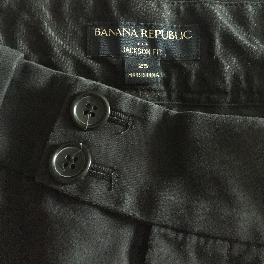 Black Cotton BR Jackson Fit Trousers