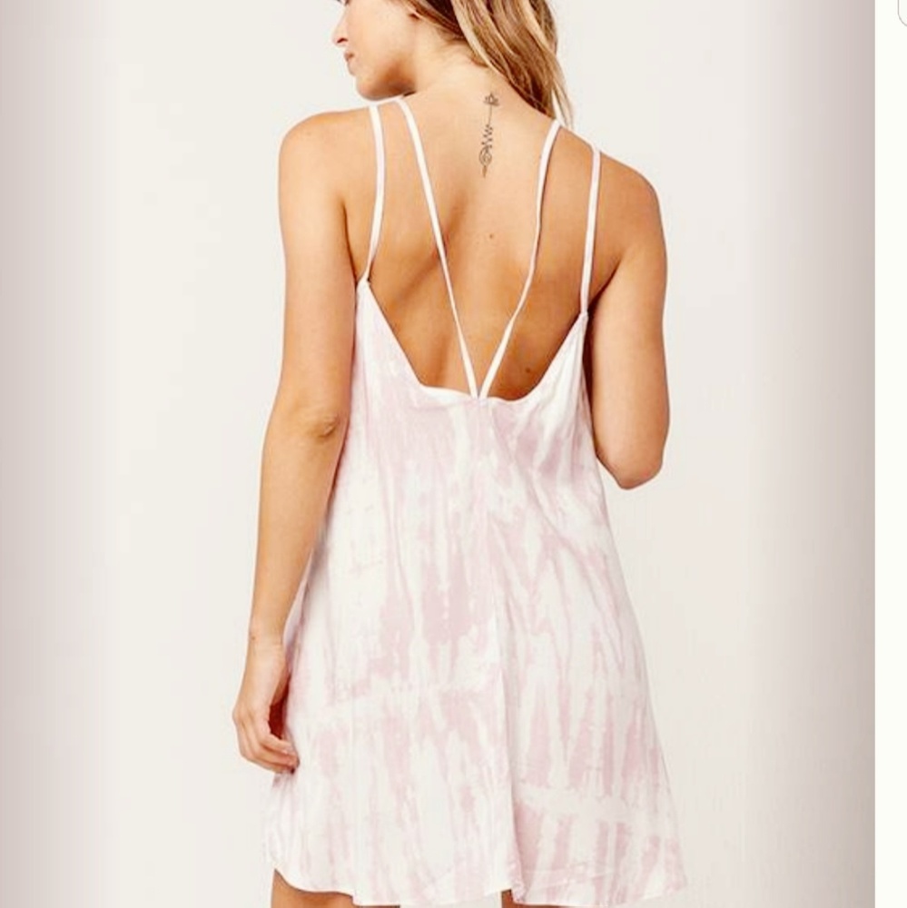 Pink & White Tie dye Tillys Mimi Chica dress NWT