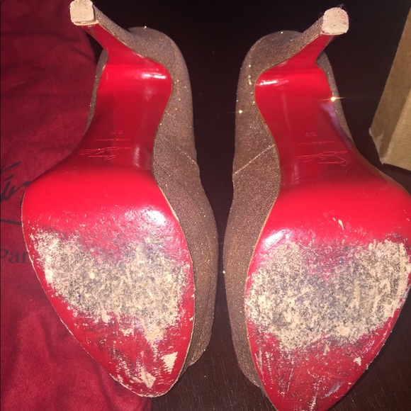 Christian Louboutins lady peep toe high heel - Picture 3 of 4