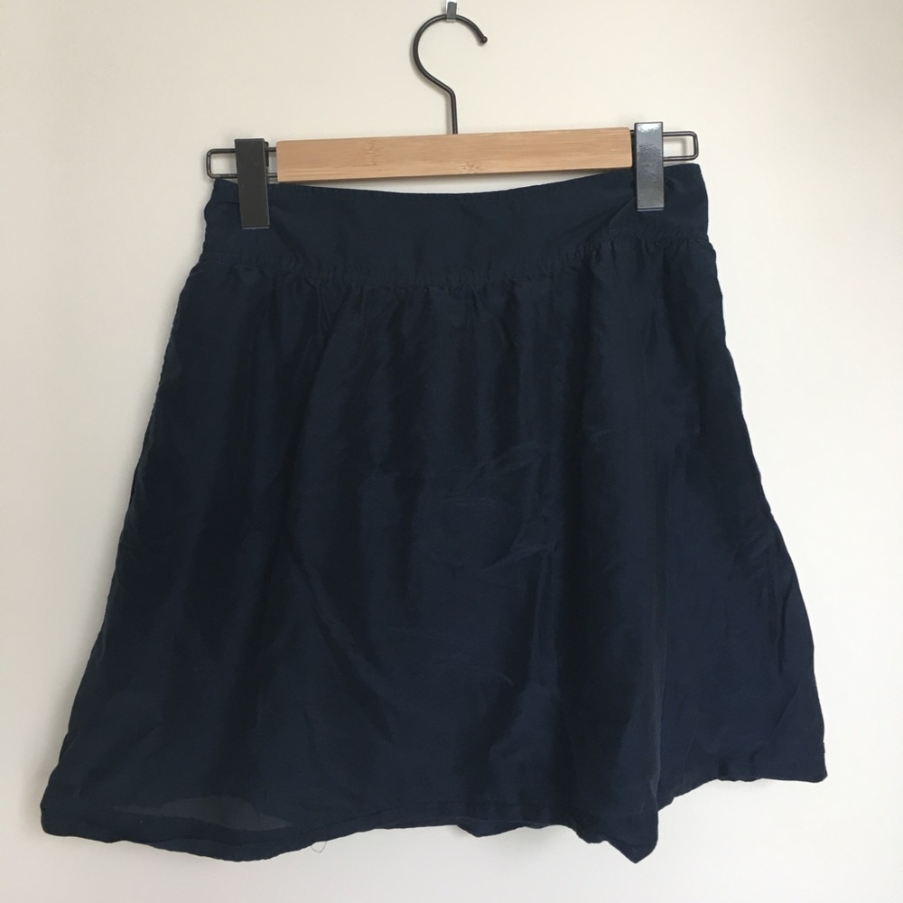 Blue flare skirt