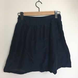 Blue flare skirt