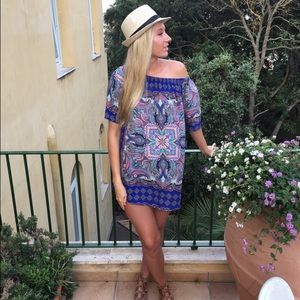 Abbeline multi off the shoulder dress