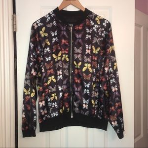 Nasty Gal Butterfly Bomber
