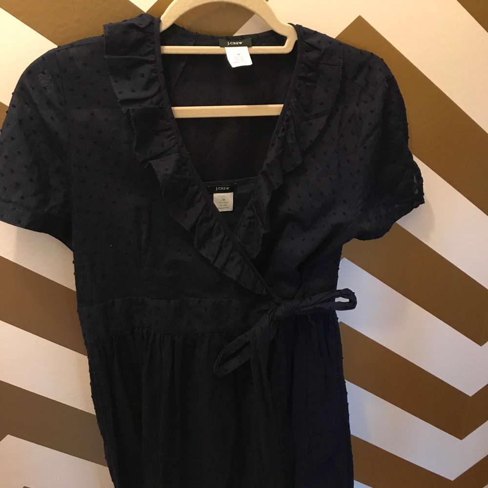 JCrew Navy Blue wrap dress