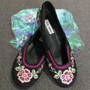 Steve Madden Treazure Embroidered Floral Flats