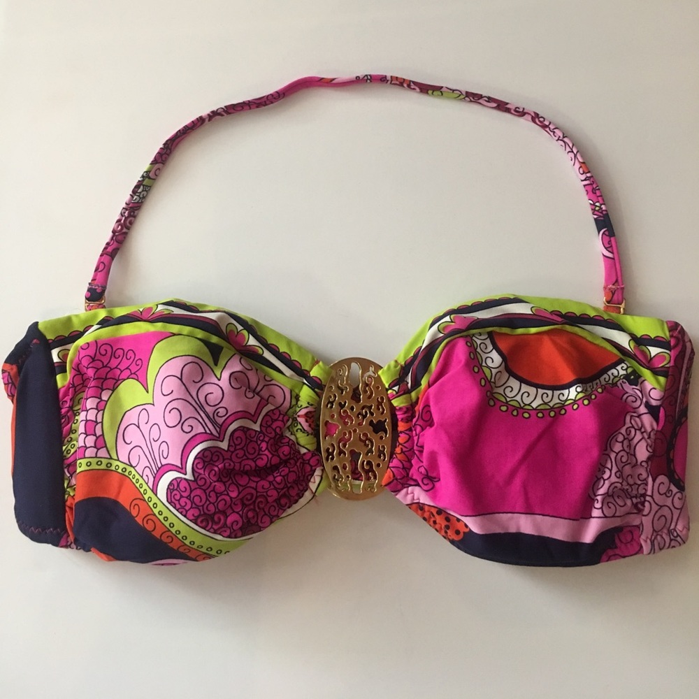 Trina Turk Bandeau Bikini Bra Top New Size 6 Med