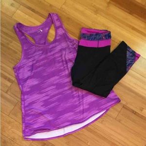 Workout tank and crop leggings