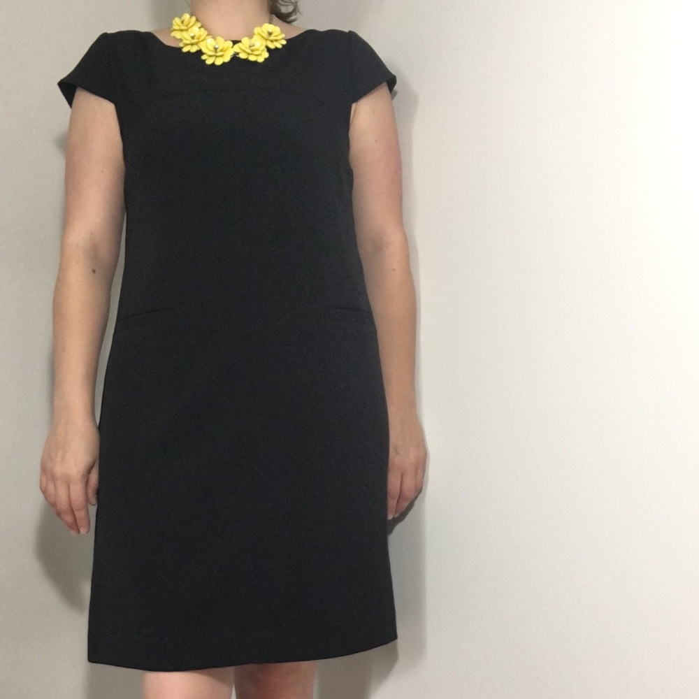 Vince Camuto black sheath dress