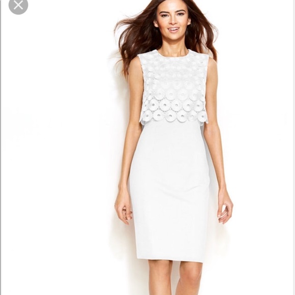 calvin klein popover sheath dress