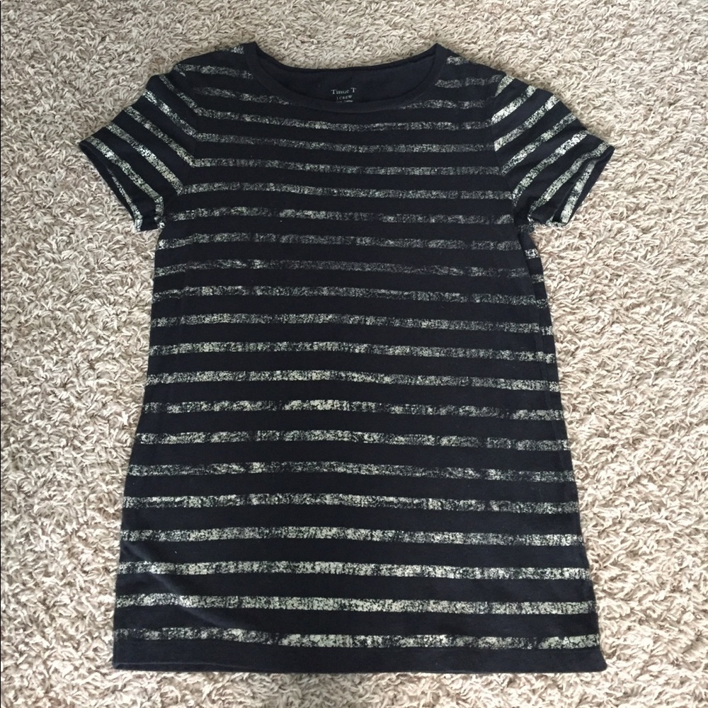 Black and gold striped t shirt