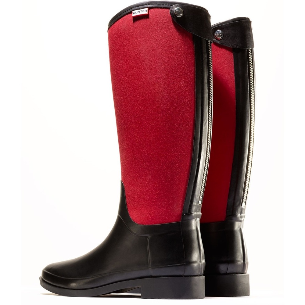 Tall equestrian style Hunter Rain Boots
