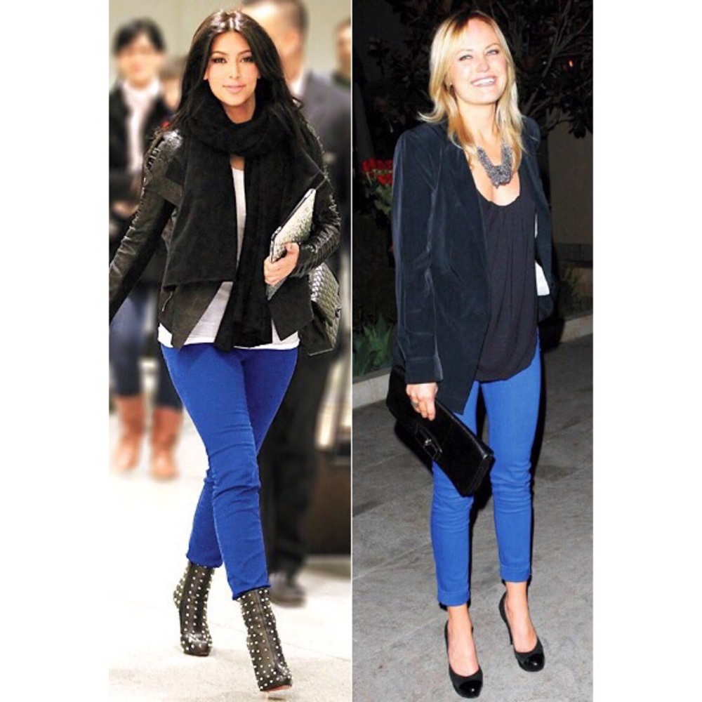 J Brand Royal Blue Skinny Jeans
