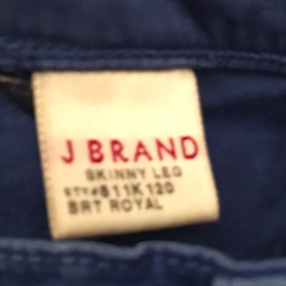 J Brand Royal Blue Skinny Jeans - Picture 5 of 5