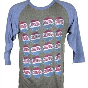 Men's Savvy 3/4 sleeve Pepsi-Cola Crewneck Tee