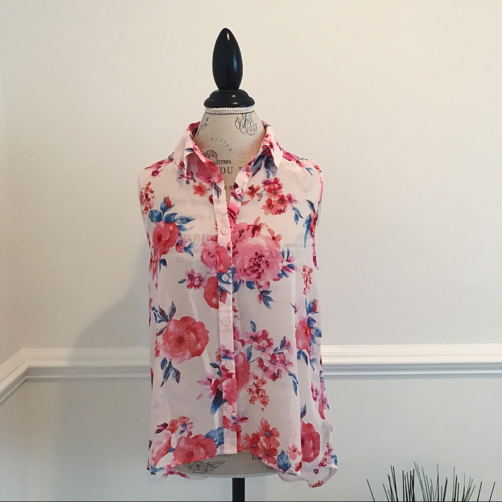Sleeveless High-low Top