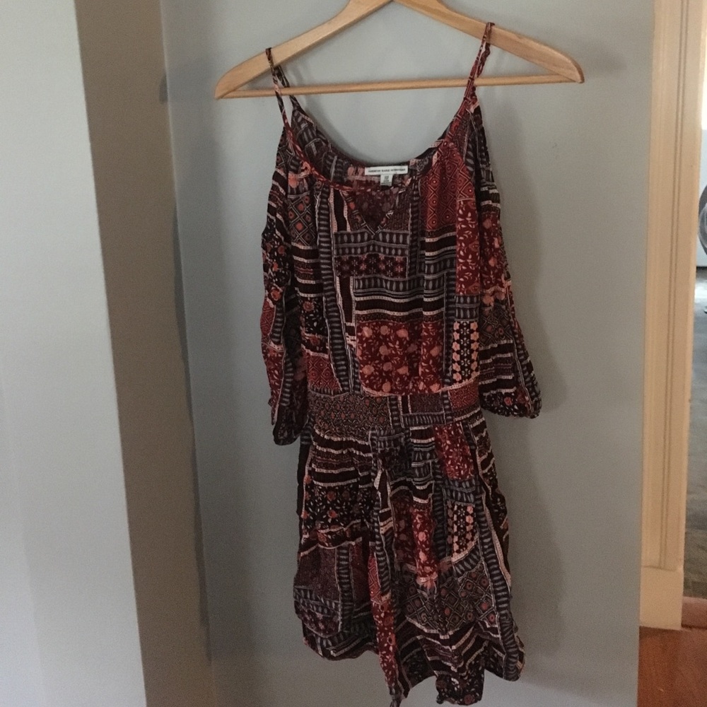 Off the shoulder printed dress