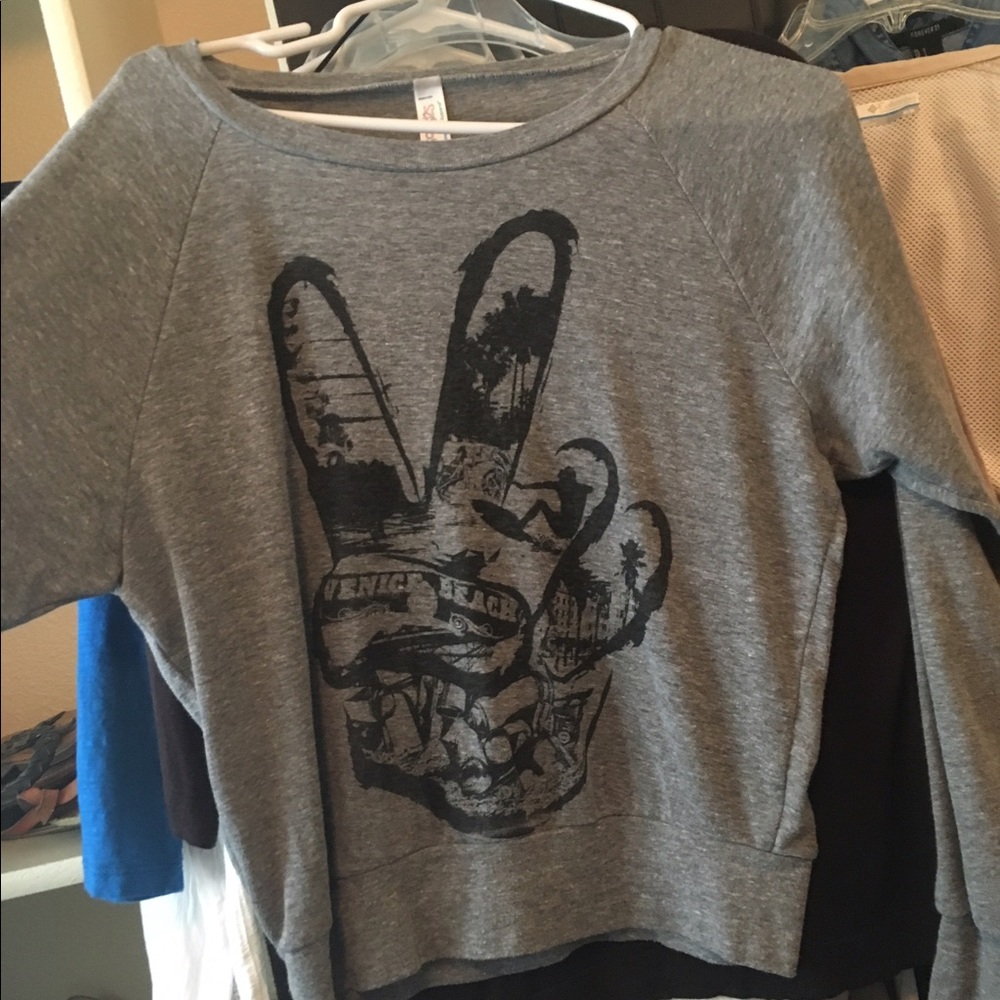 Grey peace sweatshirt