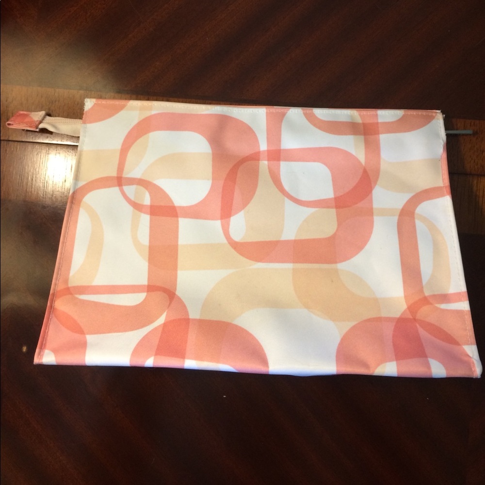 Clinique zippered cosmetic makeup bag/case