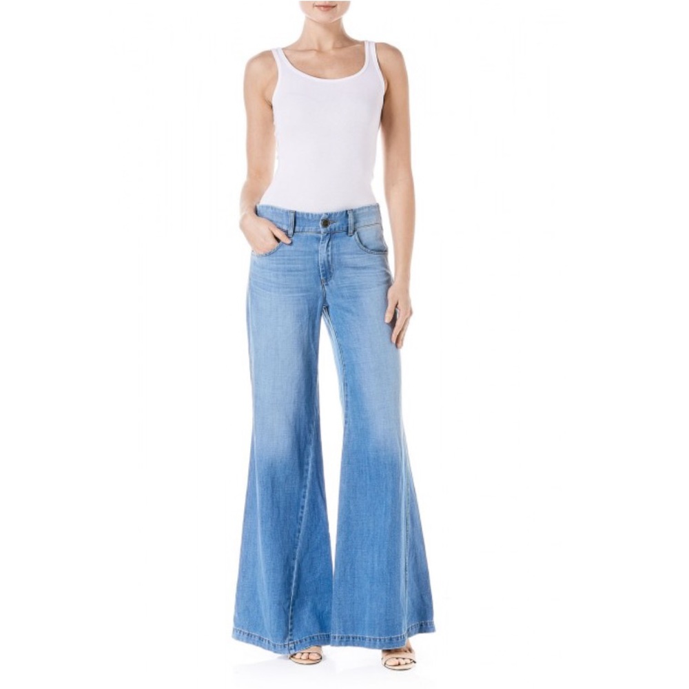 Level 99 Tyler twisted wide leg jeans