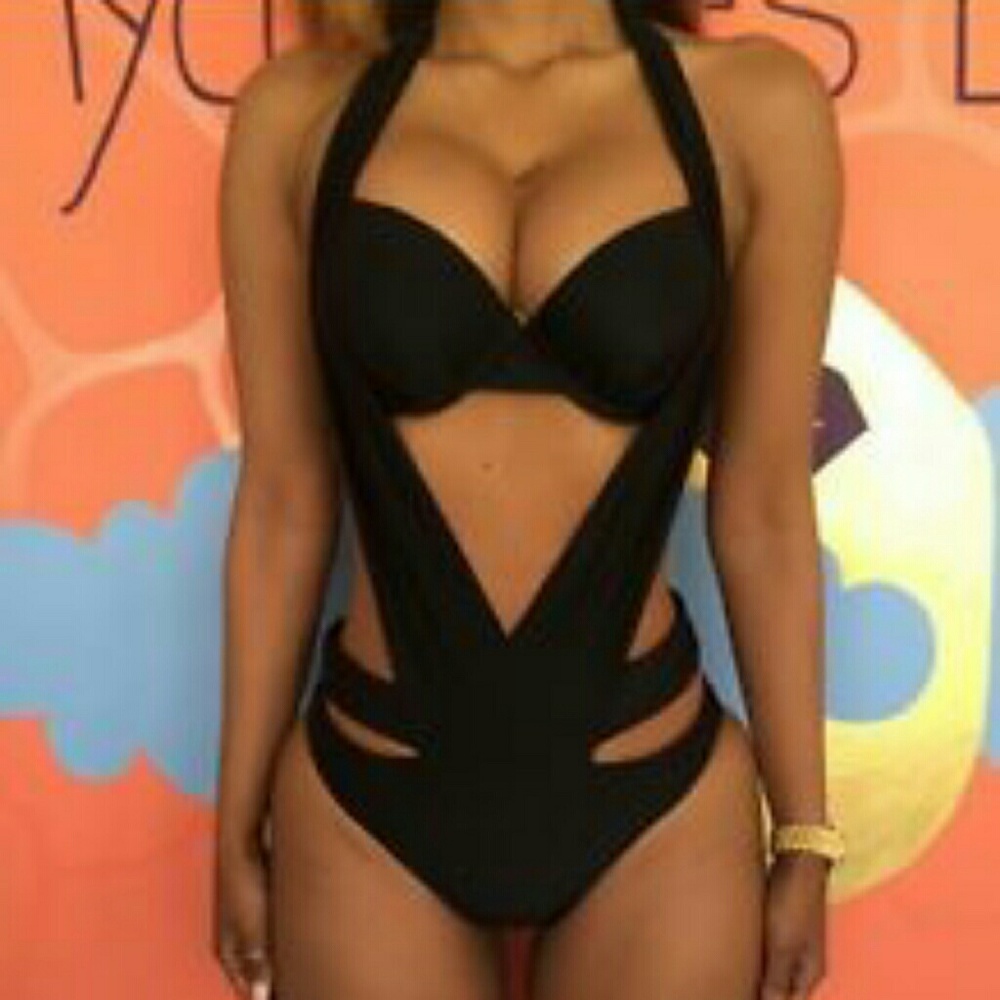 Black Strappy Bikini