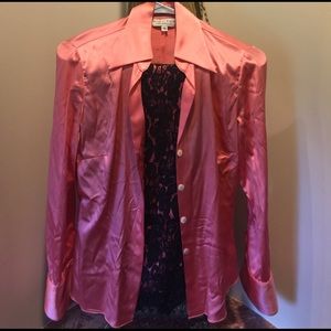 Trina Turk complete outfit, silk top and lace pant