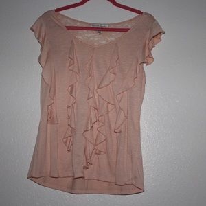 Lace ruffle top