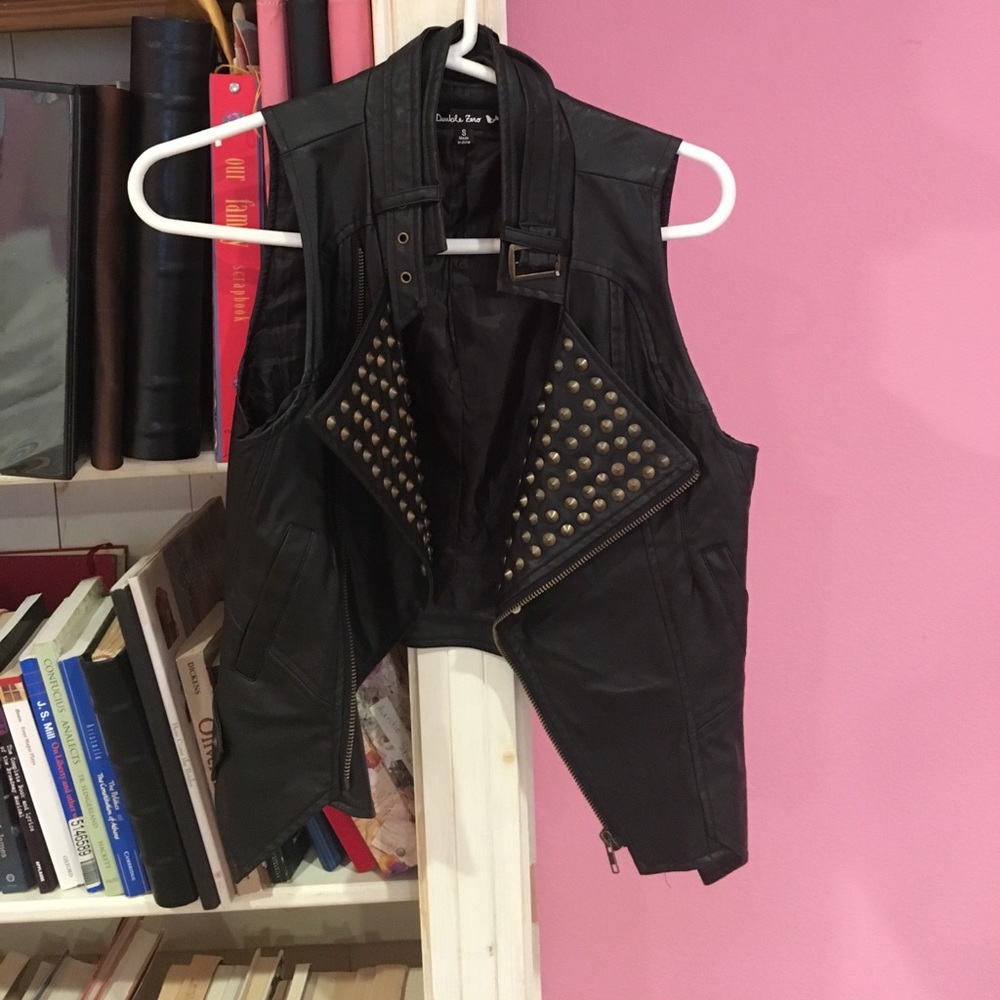 Faux Leather Vest