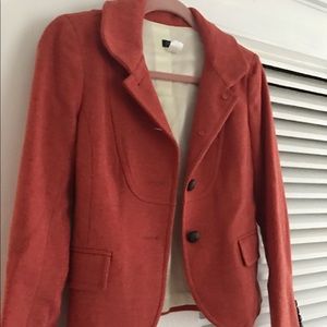Orange wool schoolboy blazer