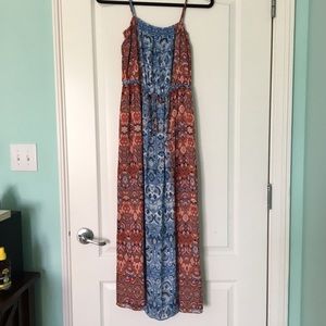 Vince Camuto Printed Chiffon Maxi Dress