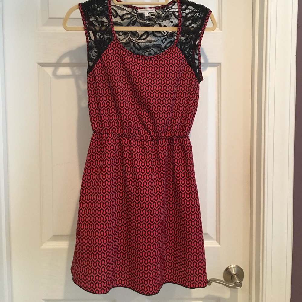 Red Laced Back Dress