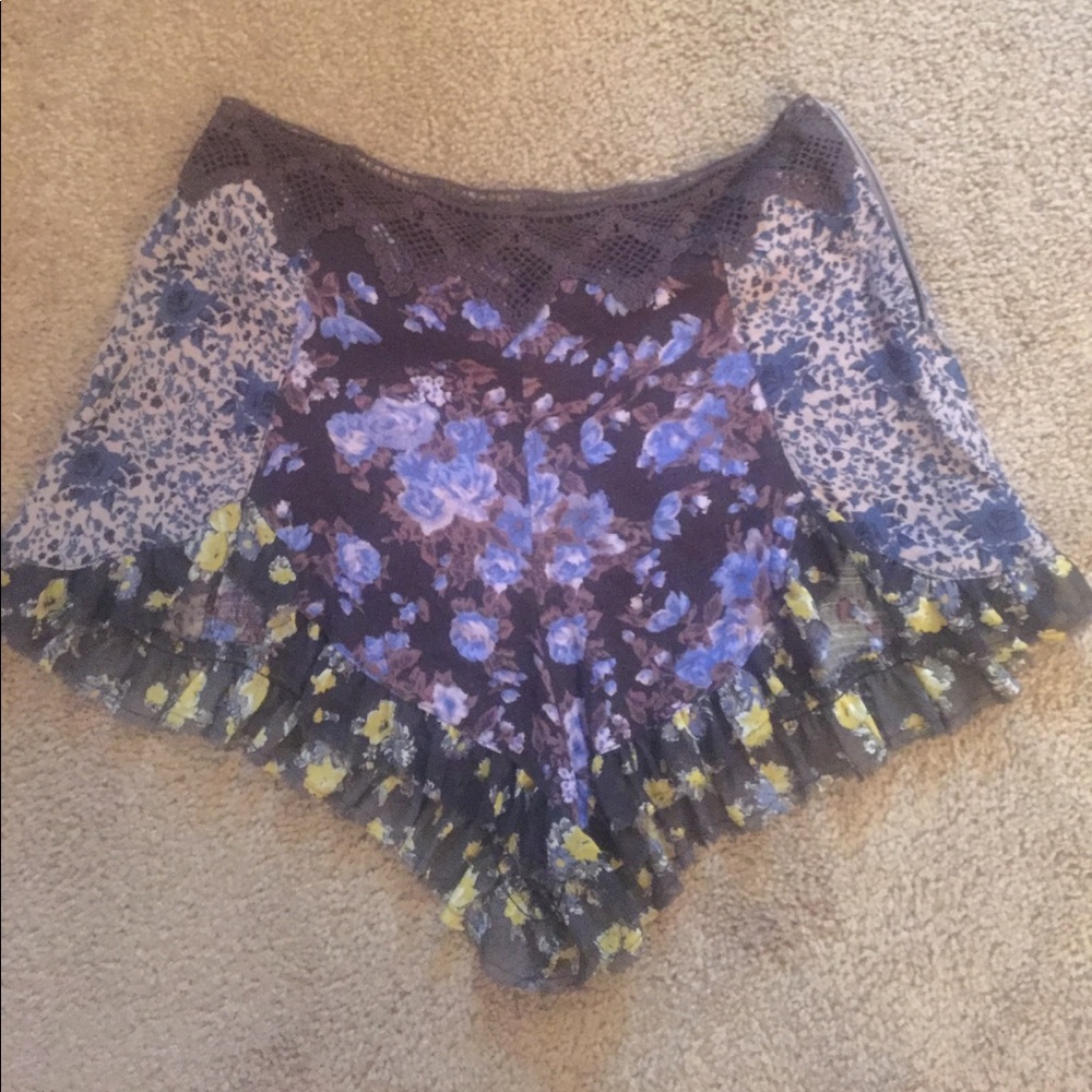 Floral Free People shorts