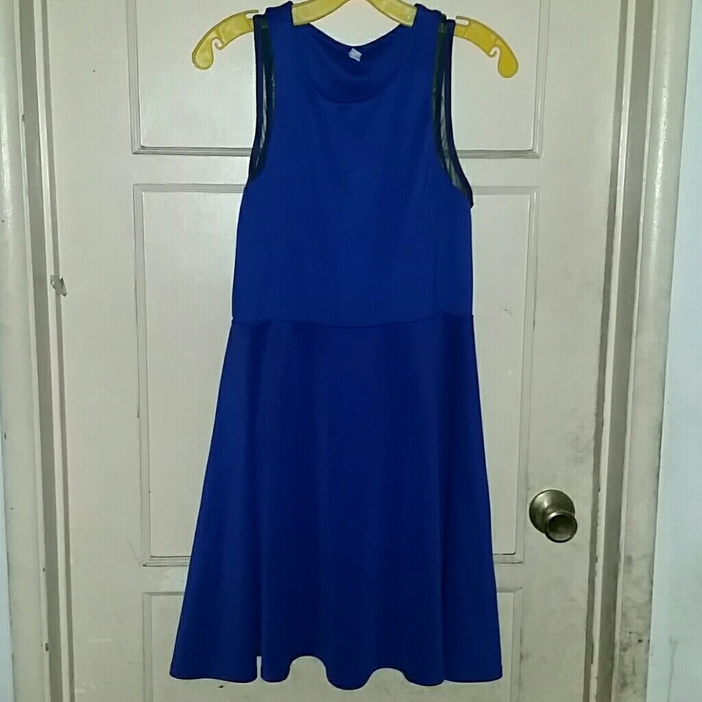 Blue Xhilaration Dress with Mesh