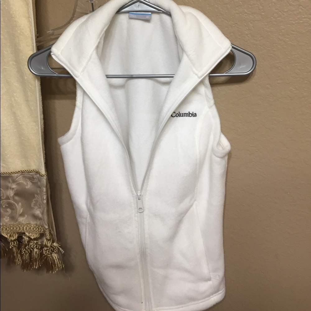 Columbia fleece zip up vest. Womens XS