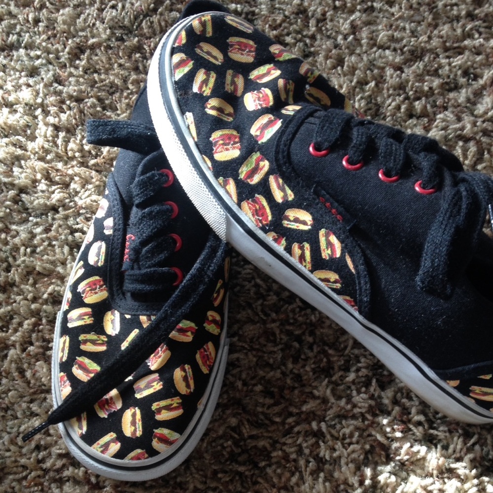 Cute To The Core burger tennis shoes