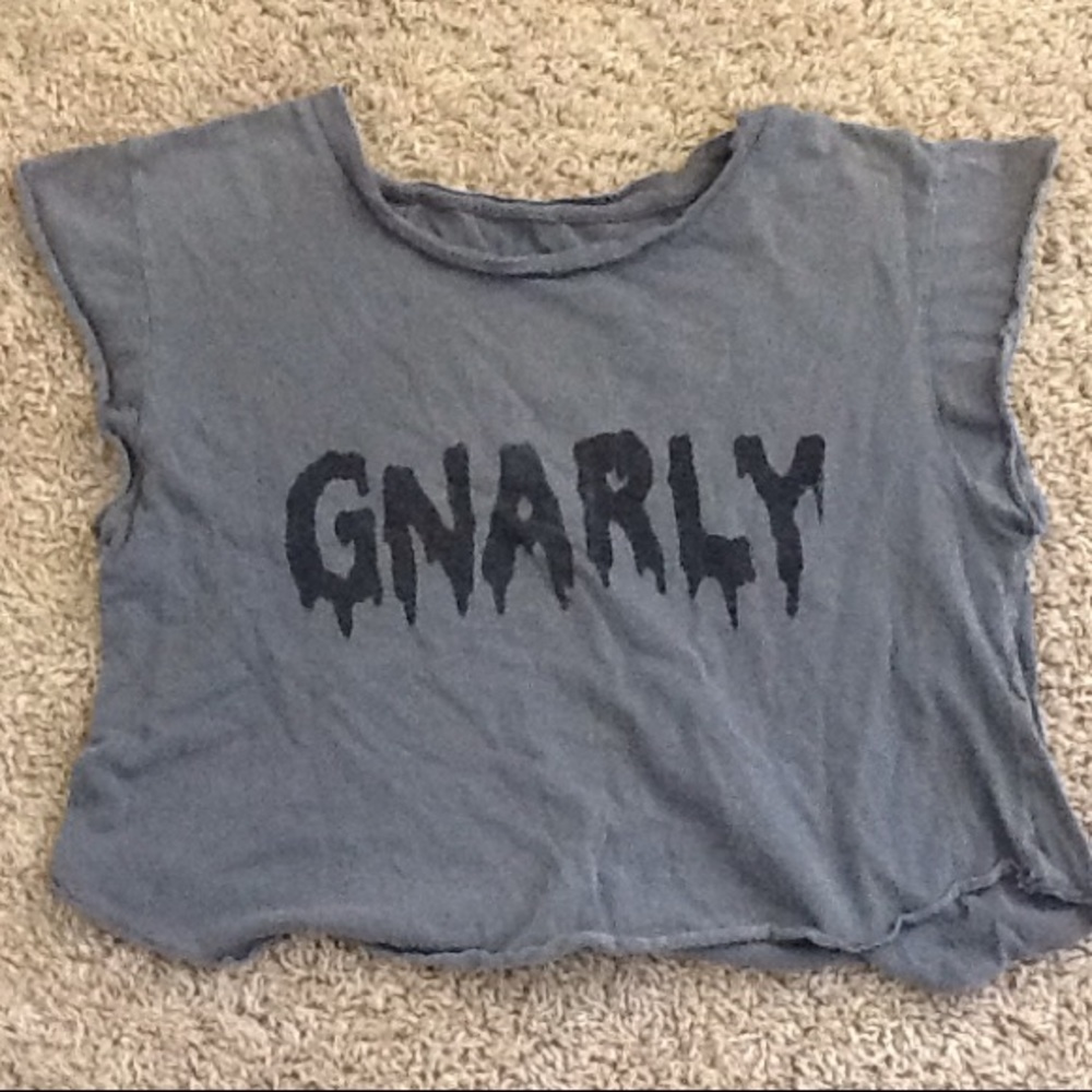 GNARLY brandy melville shirt / crop tee
