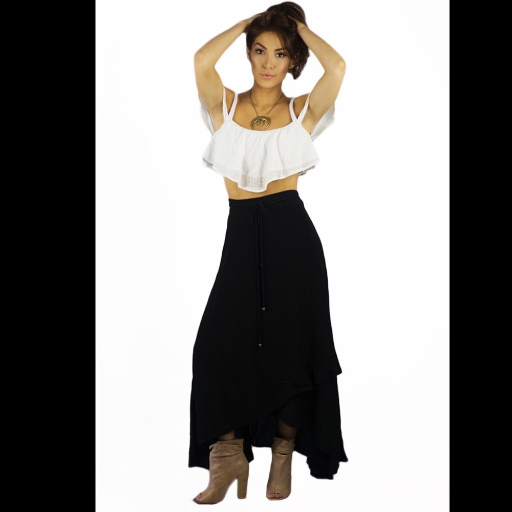 Sea Dreamer Classic Wrap Skirt Black