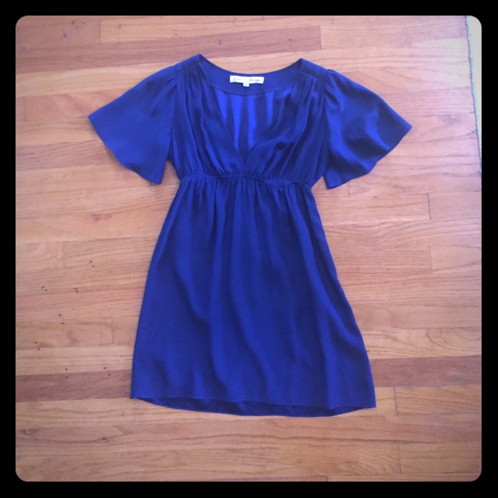 Gorgeous Royal/Navy Blue Silk Dress