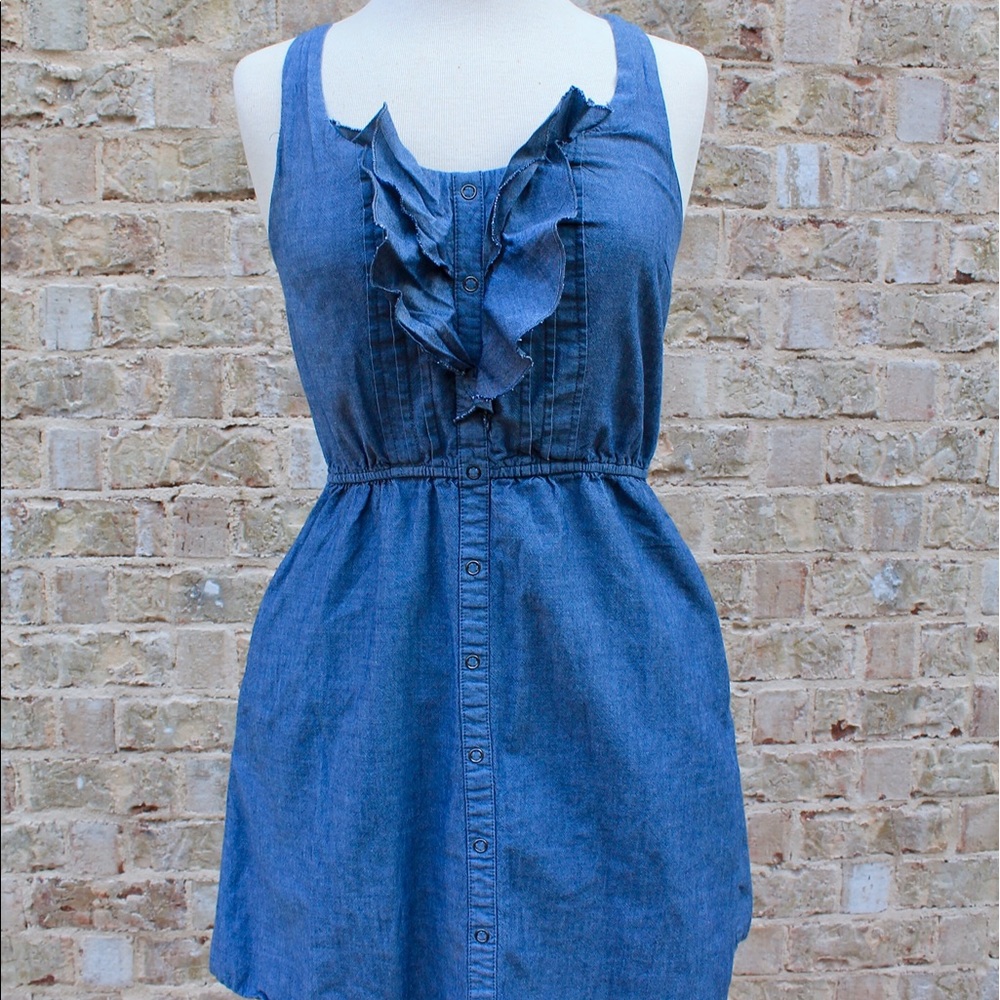Chambray Sleeveless Dress