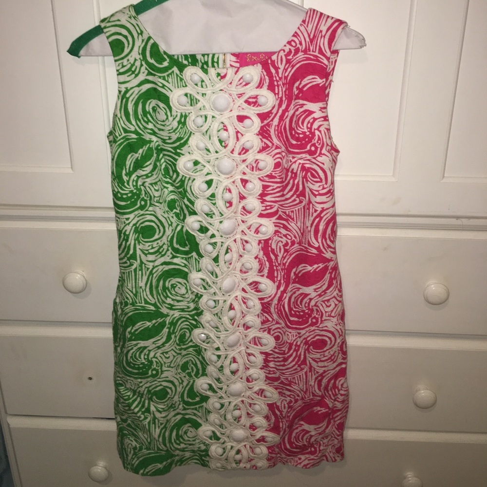 Lilly Pulitzer pink and green dress