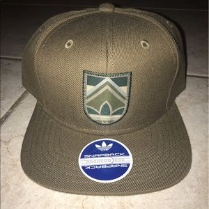 Nwt Army Green Adidas Snapback W/ Modern Logo!